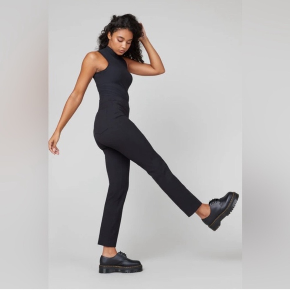 Spanx On-the-Go Ankle Slim Straight Pant Classic Black 20365R